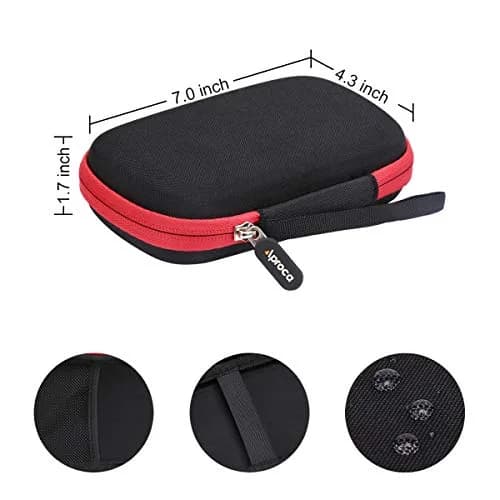 Aproca Case for Rii i4 Mini Bluetooth Keyboard | Durable EVA & 1680D Material, Black thumbnail 6
