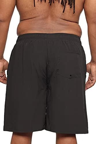 HOdo Big & Tall Swim Trunks 11 inch | Quick-Dry Supportive Mesh Liner Black 5XL thumbnail 4