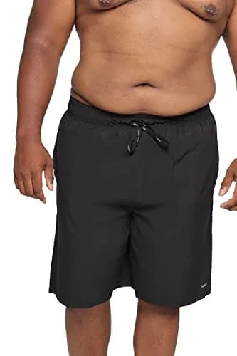HOdo Big & Tall Swim Trunks 11 inch | Quick-Dry Supportive Mesh Liner Black 5XL thumbnail 3