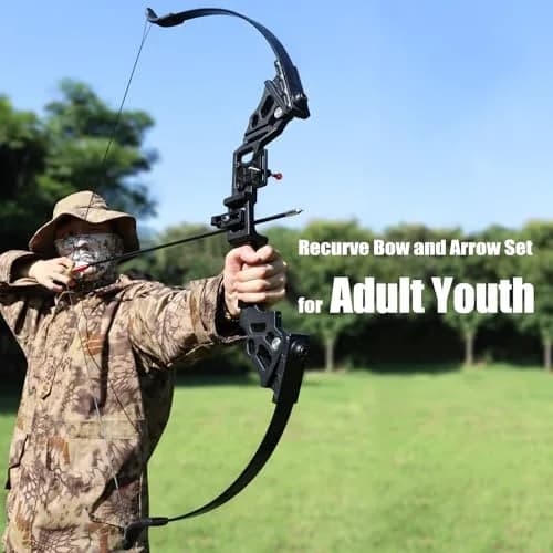 IS-TONGTU Takedown Recurve Bow and Arrow Set — 51" Right-Handed 30-50 lbs | Complete Archery Kit for Beginners & Youth thumbnail 2