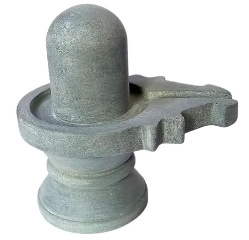 athizay Stone Shivling 5 cm | Natural Gorara Stone for Daily Pooja & Spiritual Gifting thumbnail 1