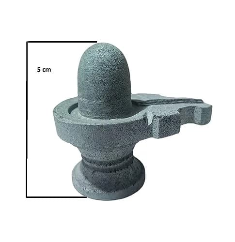 athizay Stone Shivling 5 cm | Natural Gorara Stone for Daily Pooja & Spiritual Gifting thumbnail 2
