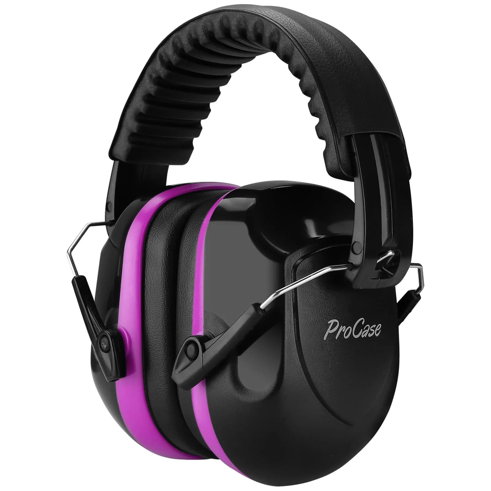ProCase Hearing Protection Ear Muffs NRR 28dB, Noise Cancelling Headphones | Foldable, Adjustable, Green — 1 - Purple