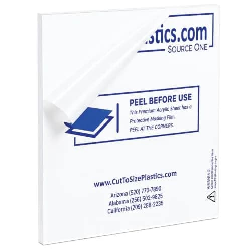 SOURCE ONE 1 Sheet - 1/2" Clear Acrylic Plexiglass Sheet Heavy Duty (6" X 6") | Versatile DIY & Signage Use thumbnail 1