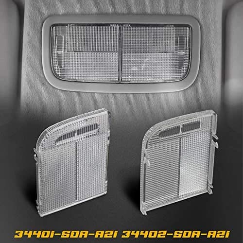HERCOO Interior Dome Light Cover Roof Map Light Clear Lens Right Left Side | Compatible with Honda Accord Civic CR-V Fit HR-V Insight Odyssey Ridgeline thumbnail 2