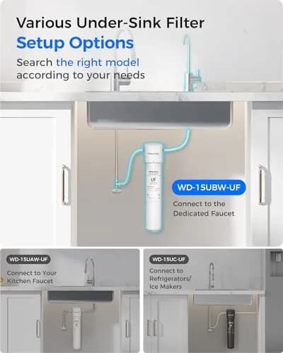 Waterdrop 15UBW-UF Ultra Filtration Under Sink Water Filter System 19000 Gallons | Reduces Lead, Chlorine, Bad Taste & Odor thumbnail 6