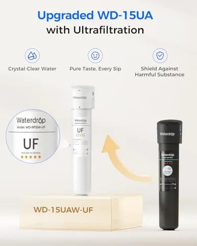 Waterdrop 15UBW-UF Ultra Filtration Under Sink Water Filter System 19000 Gallons | Reduces Lead, Chlorine, Bad Taste & Odor thumbnail 3