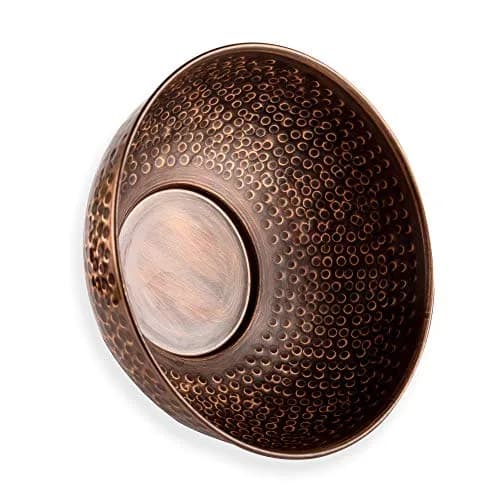 GoCraft Antique Copper Mixing Bowl 7.5 inch | Handcrafted Hammered Copper Bowl for Whisking Eggs, Tossing Salad, Serving, or Kitchen Décor thumbnail 2