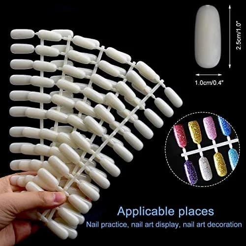 Noverlife 120 Colors Nail Display Book, Nail Gel Polish Swatch Book, 120 Nail Tips | Colorful Nail Art Organizer with 120 Tips for Salon & DIY thumbnail 5