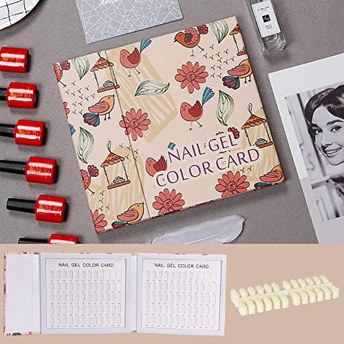 Noverlife 120 Colors Nail Display Book, Nail Gel Polish Swatch Book, 120 Nail Tips | Colorful Nail Art Organizer with 120 Tips for Salon & DIY thumbnail 2