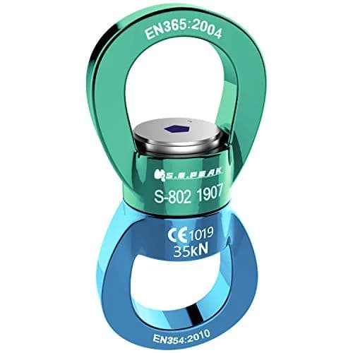 PROND 35kN Swing Swivel Rotational Device 85mm (3.35in) | Heavy Duty Rope Swivel for Aerial Dance, Hammock, Tree Swings thumbnail 2