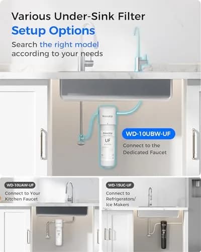 Waterdrop 10UBW-UF Ultra Filtration Under Sink Water Filter System 11000 Gallons | Reduces Lead Chlorine Taste Odor thumbnail 6