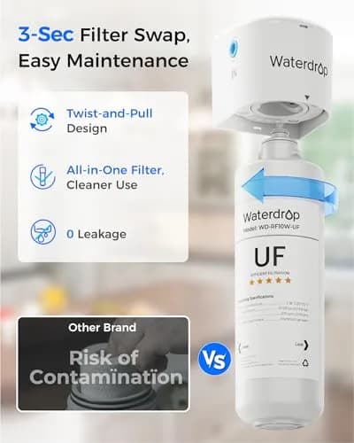 Waterdrop 10UBW-UF Ultra Filtration Under Sink Water Filter System 11000 Gallons | Reduces Lead Chlorine Taste Odor thumbnail 9