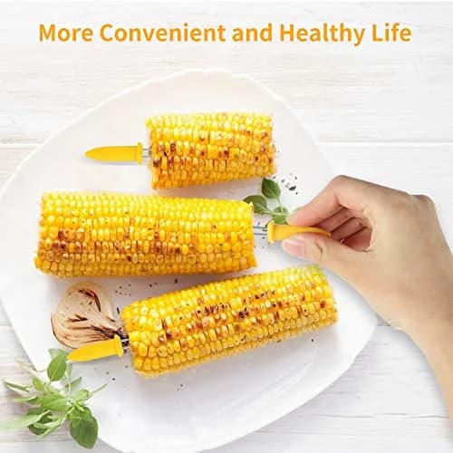 DySaLic Corn Holders Set, 20PCS Stainless Steel Corn Cob Holders | Safe & Mess-Free Eating thumbnail 8