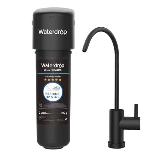 Waterdrop 10UB-B Under Sink Water Filter System with Black Faucet, 11000 Gallons (41635 Liters) | NSF/ANSI Certified for Lead & Chlorine Reduction thumbnail 1