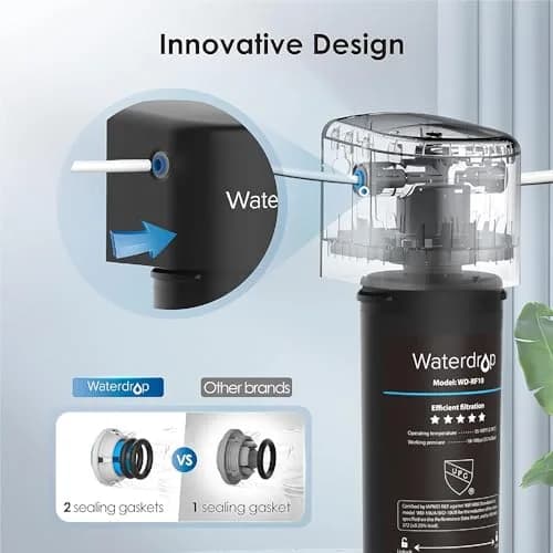 Waterdrop 10UB-B Under Sink Water Filter System with Black Faucet, 11000 Gallons (41635 Liters) | NSF/ANSI Certified for Lead & Chlorine Reduction thumbnail 7