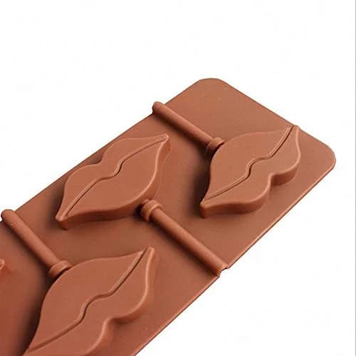 MoldFun 2Pcs Red Lips Lollipop Molds with 20Pcs Sticks | Food Grade Silicone Candy Molds thumbnail 4