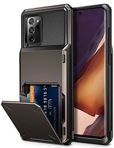 Vofolen for Galaxy Note 20 Ultra Case 5G Wallet with Card Holder Gun Metal | Dual Layer Protection & Card Storage thumbnail 1