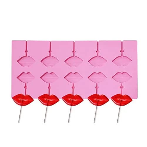 MoldFun Food Preparation Mold 10 Cavities Red Lips | Food-Grade Silicone, Easy Release thumbnail 3