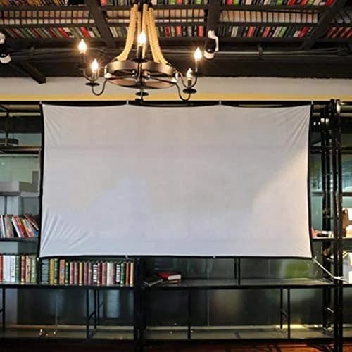 Jscreen 60 inch Projector Screen 16:9 HD Foldable Anti-Crease Portable Projection Movies Screen for Home Theater Outdoor Indoor Support Double Sided Projection thumbnail 2