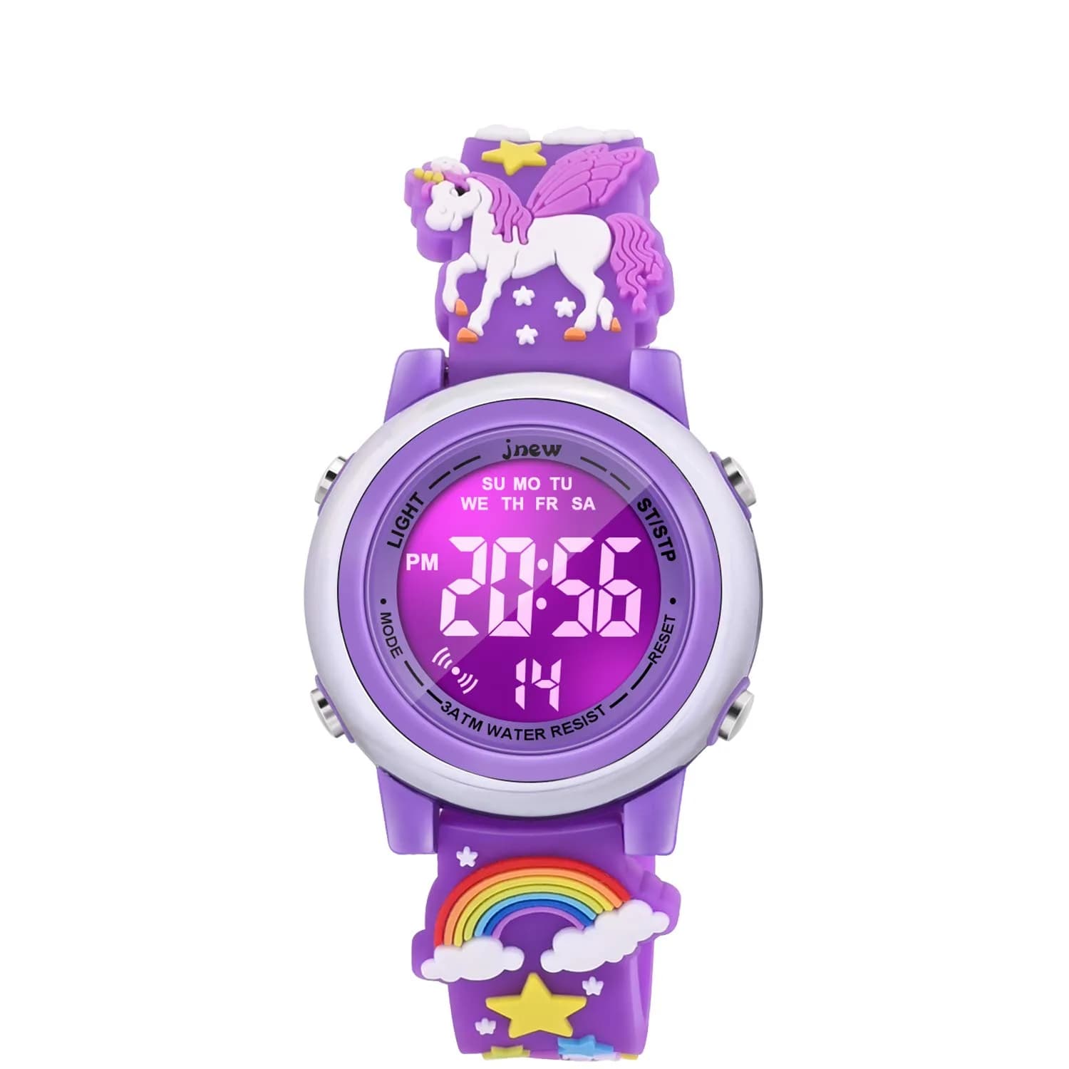 VAPCUFF Unicorn Watch for Girls Age 3-12 | 30M Waterproof Digital Toy Watch with LED Light
