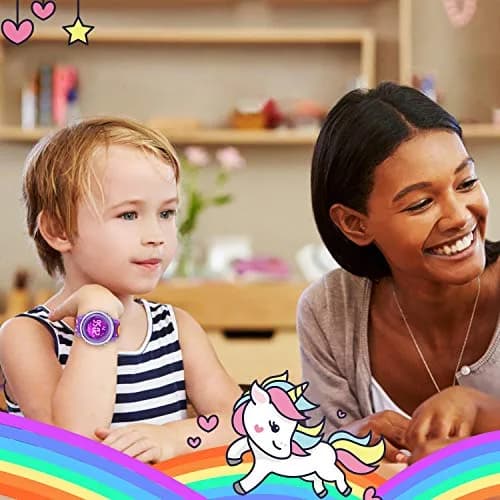 VAPCUFF Unicorn Watch for Girls Age 3-12 | 30M Waterproof Digital Toy Watch with LED Light thumbnail 7