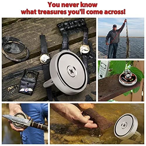 FINDMAG 500 LB Neodymium Fishing Magnet Kit 60mm (2.36 Inch) Diameter | Heavy Duty Underwater Retrieving Tool thumbnail 5
