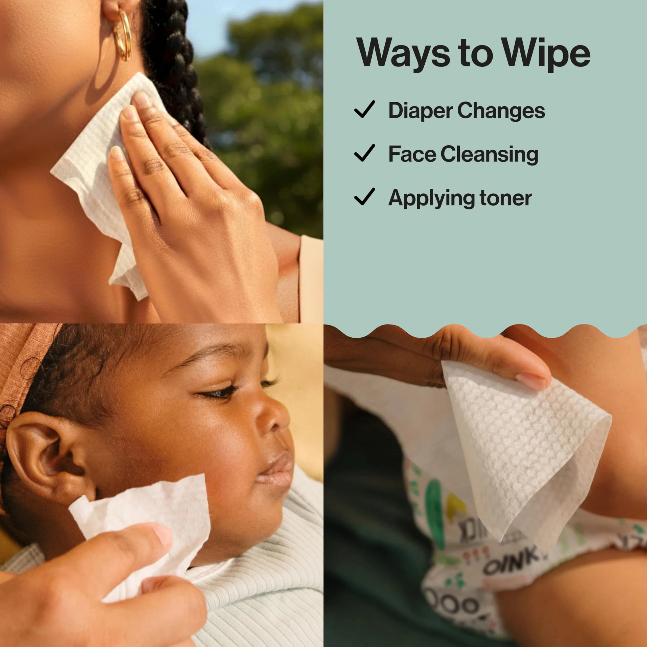 The Honest Company Organic Cotton Dry Wipes 192 Count | Hypoallergenic & Fragrance-Free for Sensitive Skin - view 7