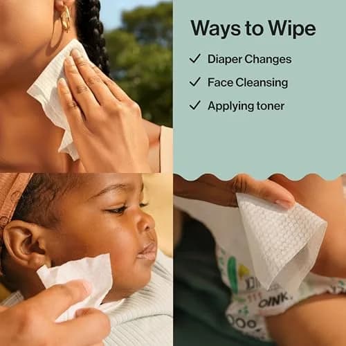 The Honest Company Organic Cotton Dry Wipes 192 Count | Hypoallergenic & Fragrance-Free for Sensitive Skin thumbnail 7