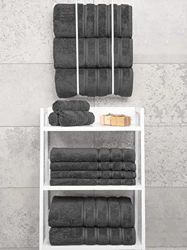 American Soft Linen 100% Cotton Turkish Towels 27"x54" | Luxury 4 PC Bath Towel Set thumbnail 7