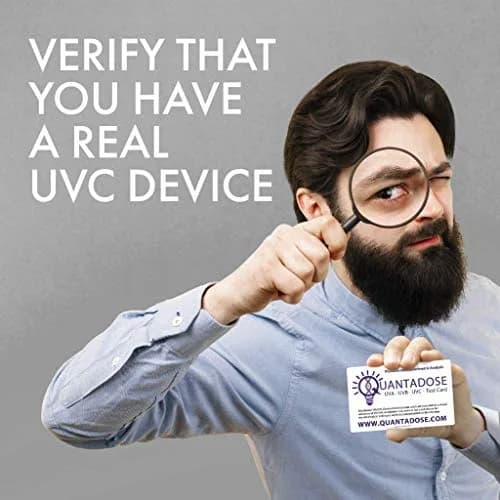 QuantaDose UVC Light Test Card with Wavelength Indicator & Photochromic UV Intensity Test | 1 Card thumbnail 6