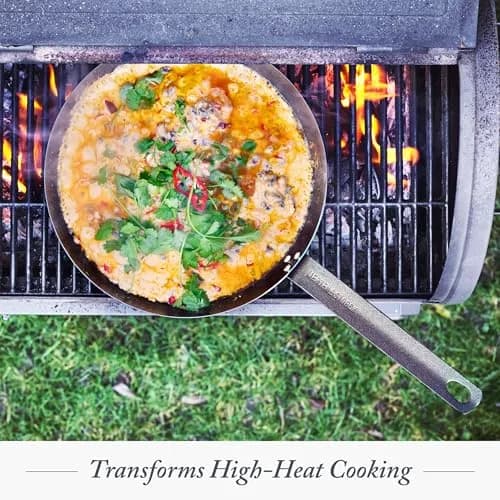 Merten & Storck Pre-Seasoned Carbon Steel 12" Frying Pan Skillet | Lightweight, Durable, Oven Safe, Induction Ready thumbnail 3