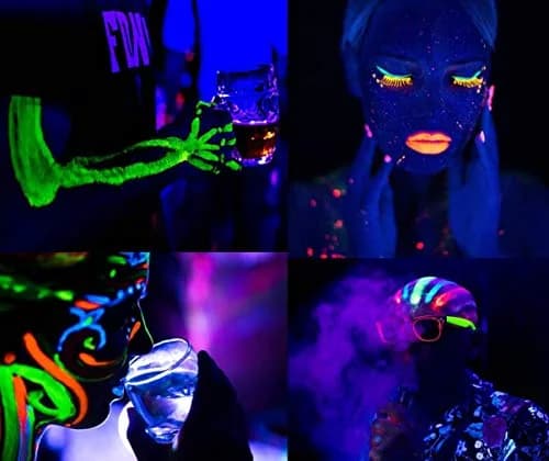 HouLight LED Blacklight Tube 6W (18cm / 0.4lb) | 395-400nm UV Glow for Parties & Art thumbnail 2