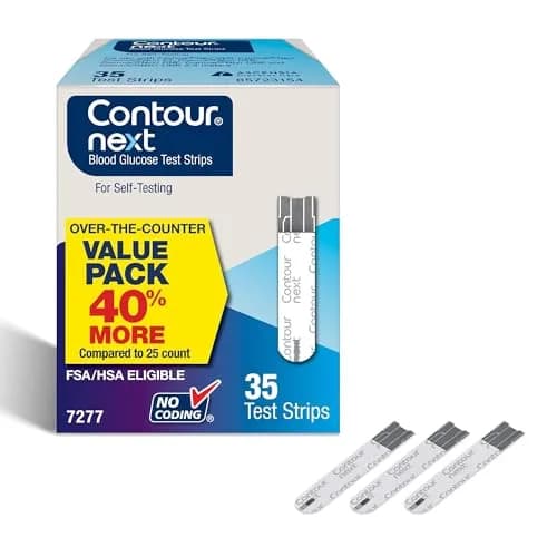 Ascensia CONTOUR NEXT Blood Glucose Diabetes Test Strips 35 Count | Proven Accuracy for Diabetes Management thumbnail 1