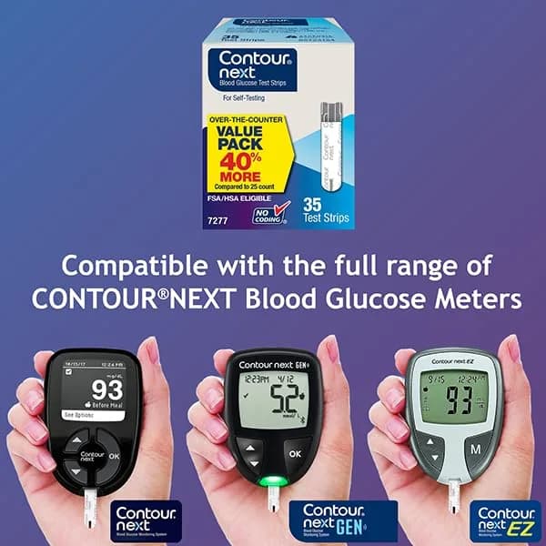 Ascensia CONTOUR NEXT Blood Glucose Diabetes Test Strips 35 Count | Proven Accuracy for Diabetes Management - view 4