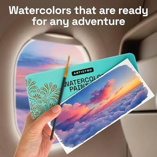 ARTISTRO Vivid Watercolor Paint Set with Palette & Brush Pens | High-Quality Artist Watercolors (70-120 chars) thumbnail 5