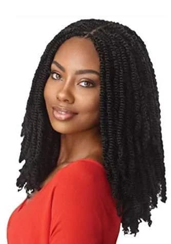 Outre Synthetic Braid Twisted Afro Twist 24" | Springy & Trendy Hair Extensions (24 Inch, 3-Pack) thumbnail 1