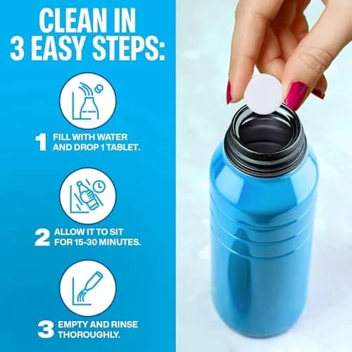 Sudstainables Water Bottle Cleaning Tablets 36 Count | Cleans Reusable Bottles, Tumblers, Flasks and Hydration Packs thumbnail 3