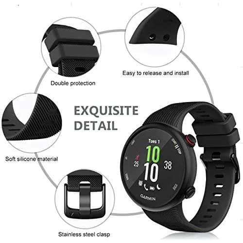 TopPerfekt Silicone Watch Band Compatible with Garmin Forerunner 45 and Swim 2 | Sport & Comfortable Fit (70-120 chars) thumbnail 5