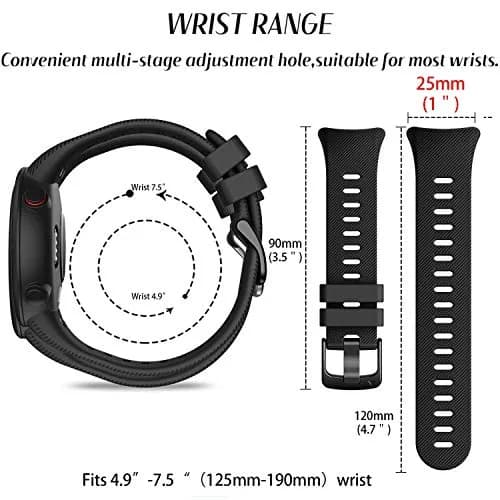 TopPerfekt Silicone Watch Band Compatible with Garmin Forerunner 45 and Swim 2 | Sport & Comfortable Fit (70-120 chars) thumbnail 3