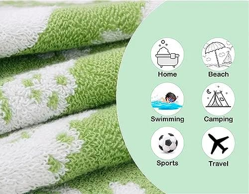 ORIGINAL KIDS Crocodile Wash Cloth Set of 12 | 30x30 cm (12x12 Inch) | 100% Cotton Terry Jacquard thumbnail 4