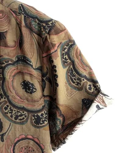 VATPAVE Mens Hawaiian Shirt Short Sleeve Button-Down XL Brown | Tropical Casual Style thumbnail 5