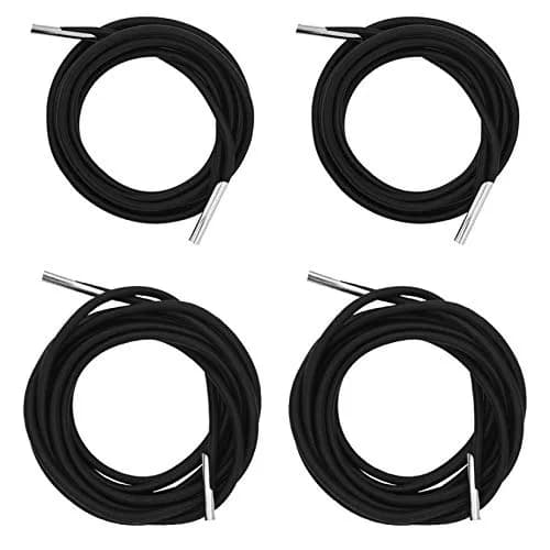 Jmkcoz 4 Pcs Universal Zero Gravity Chair Repair Cords Replacement Laces Elastic Lounge Chair Cord for Antigravity Chair, Recliners, Bungee Chair (Black) thumbnail 1