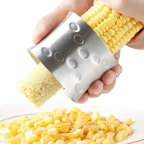 CHWAIKA Corn Stripper Cutter Stainless Steel Corn Peeler | Effortless Kernel Removal in India thumbnail 1