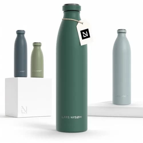 LARS NYSØM Stainless Steel Insulated Water Bottle 34oz | Vacuum & Leakproof Design for Active Use thumbnail 1