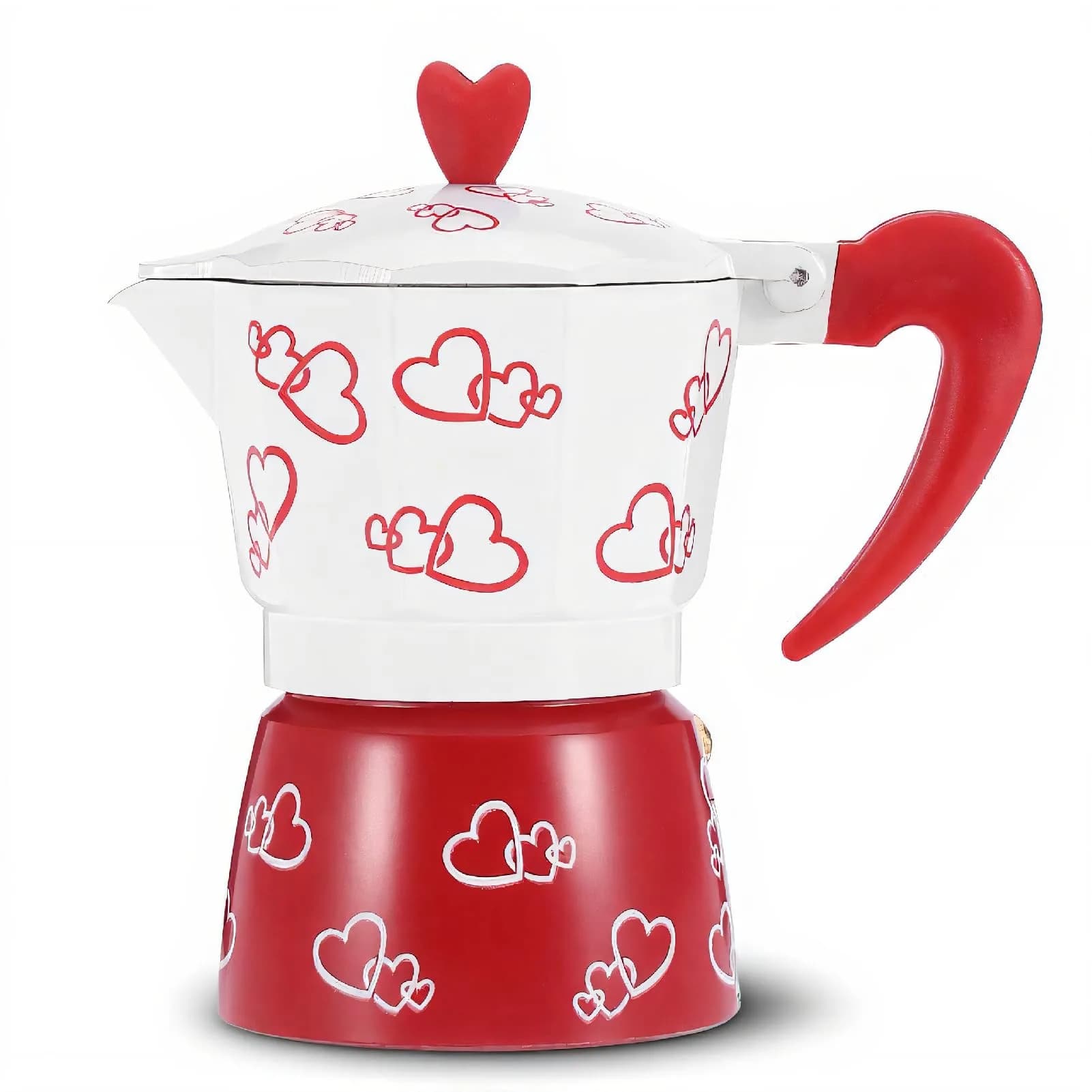 ASHATA Classic Italian Stovetop Espresso Maker, Aluminum Moka Pot for 6 Cups | Brews Rich Espresso, Latte, Mocha — Be careful
