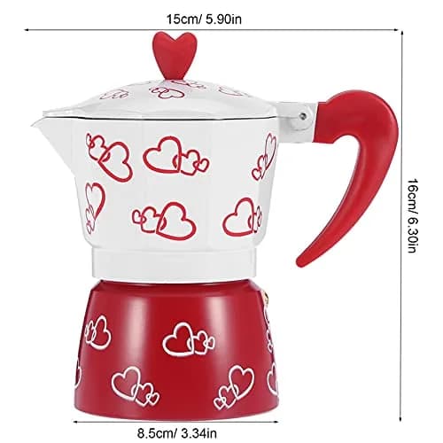 ASHATA Classic Italian Stovetop Espresso Maker, Aluminum Moka Pot for 6 Cups | Brews Rich Espresso, Latte, Mocha thumbnail 5