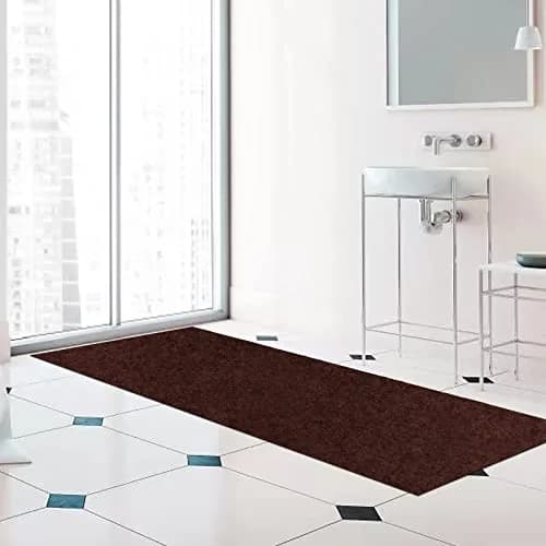 ZGR HOME&GARDEN Chocolate Brown Runner Rug 61cm (2 ft) x 183cm (6 ft) | Non-Slip Rubber Backing for Hallways & Kitchens thumbnail 8