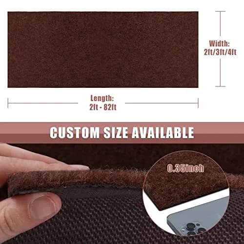 ZGR HOME&GARDEN Chocolate Brown Runner Rug 61cm (2 ft) x 183cm (6 ft) | Non-Slip Rubber Backing for Hallways & Kitchens thumbnail 2