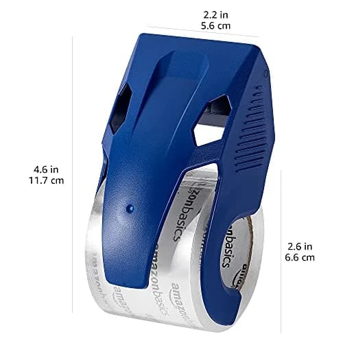 Amazon Basics Heavy Duty Packaging Tape with Dispenser 1.88" x 22.2 yds (5.03 cm x 20.3 m) 6-Pack | Strong Adhesive for Shipping & Moving thumbnail 3